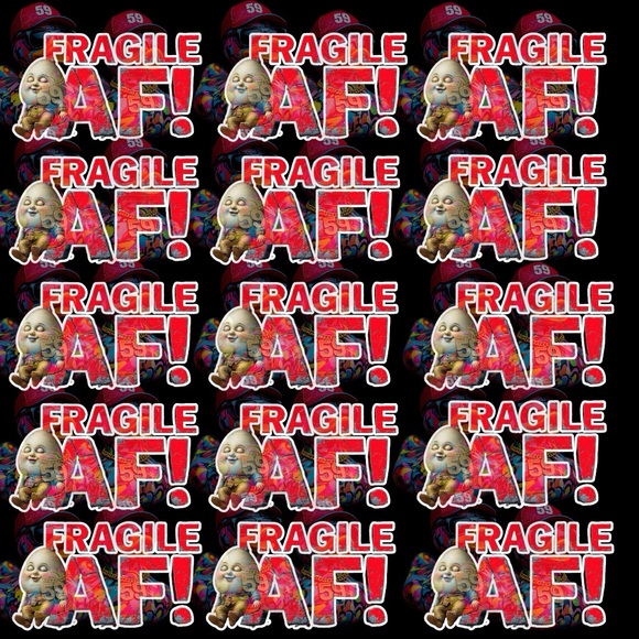 Fragile AF! STICKER PACK - Picture 1 of 2